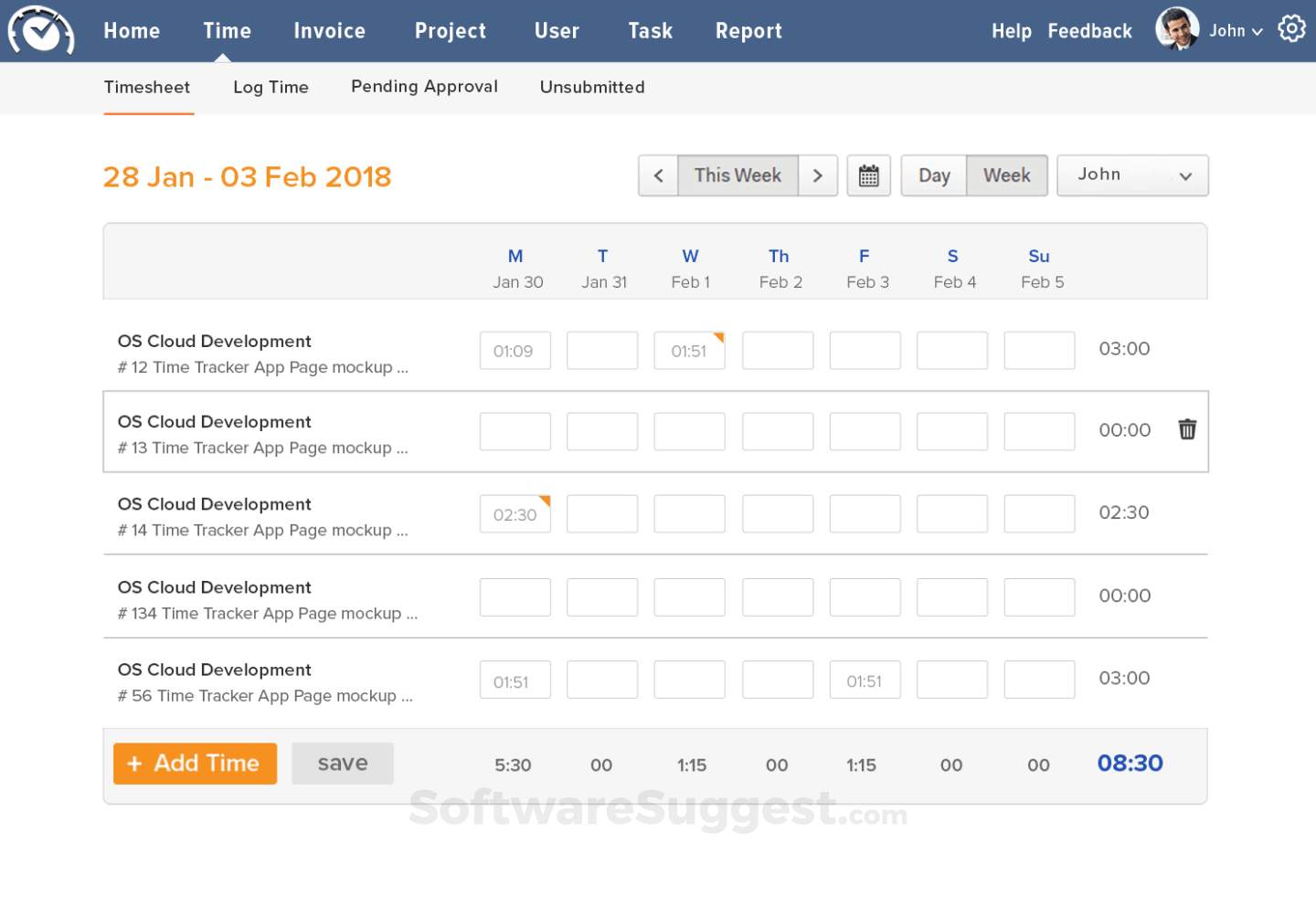 TimeTracker App Small Screenshot 2